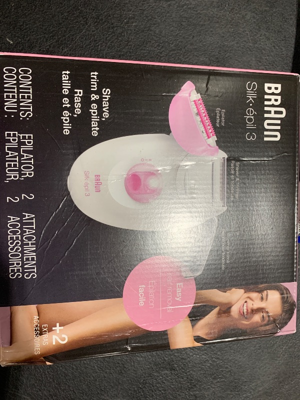 Photo 1 of Braun Epilator Silk-epil 3 3-270, Hair Removal Device, Epilator for Women, Shaver & Trimmer, Hair Removal