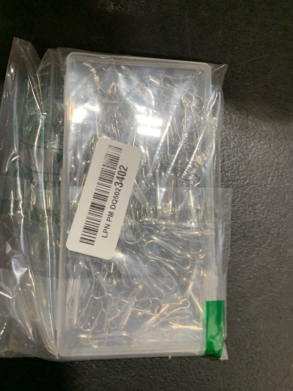 Photo 1 of 250 Pieces 6 Size 304 Stainless Steel Spring Hooks, 20mm 25mm 28mm 30mm 32mm 40mm Lanyard Snap Clip Hooks Rust-Proof Flag Pole Clips Zipper Pull for ID Card, Key Chain, Purse, DIY, Curtains