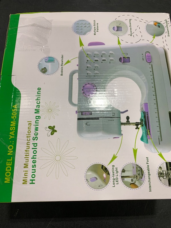 Photo 1 of Mini Sewing Machine for Beginner by Galadim - Small Electric Sewing Machines with 2 Speed 12 Built-in Stitch Patterns GD-054-A13