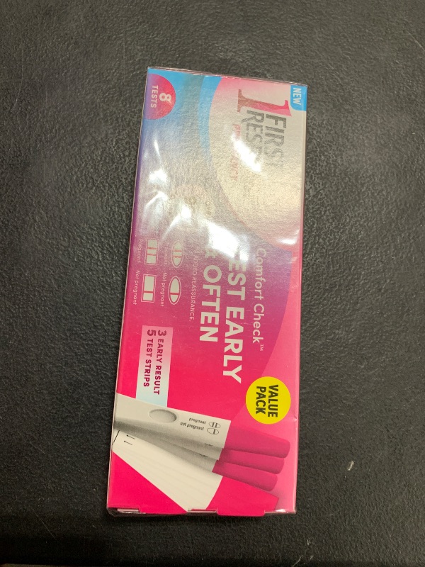View 2 of FIRST RESPONSE Comfort Check Pregnancy Test, 8 Count, Pink & White