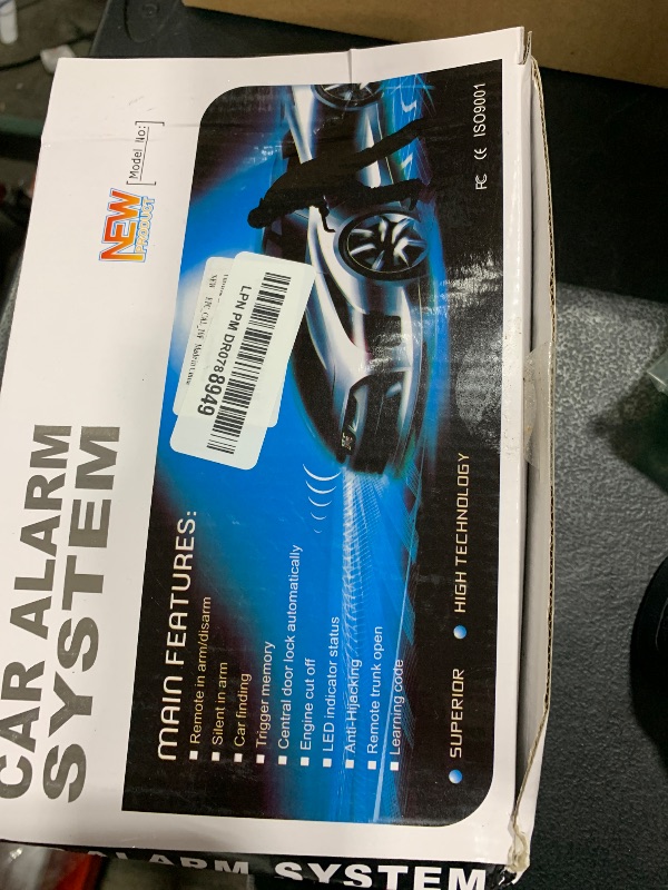 Photo 1 of ePathChina Universal 12V Auto Car Alarm Keyless Entry System with Remote Control Siren Sensor