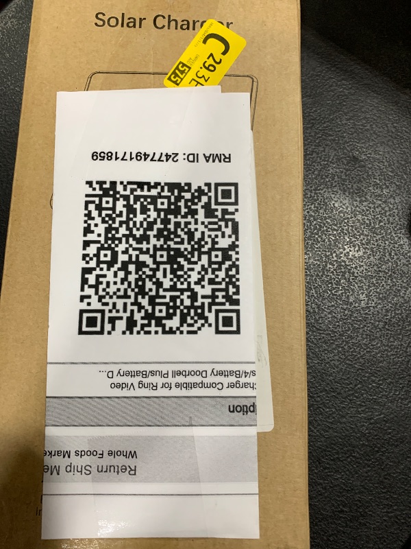 Photo 1 of Doorbell Solar Charger Compatible for Ring Video Doorbell 3/3 Plus/4/Battery Doorbell Plus/Battery Doorbell Pro, QIBOX 2.9W Adjustable Efficient Solar Panel Mount for Doorbell Camera