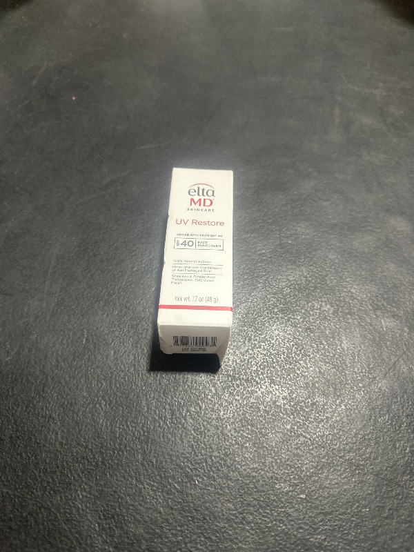 Photo 1 of EltaMD UV Restore Face Sunscreen, SPF 40, Mineral Sunscreen for Sun Damaged Skin Repair, Anti-Aging Zinc Oxide Moisturizer Formula for Face, 1.7 oz