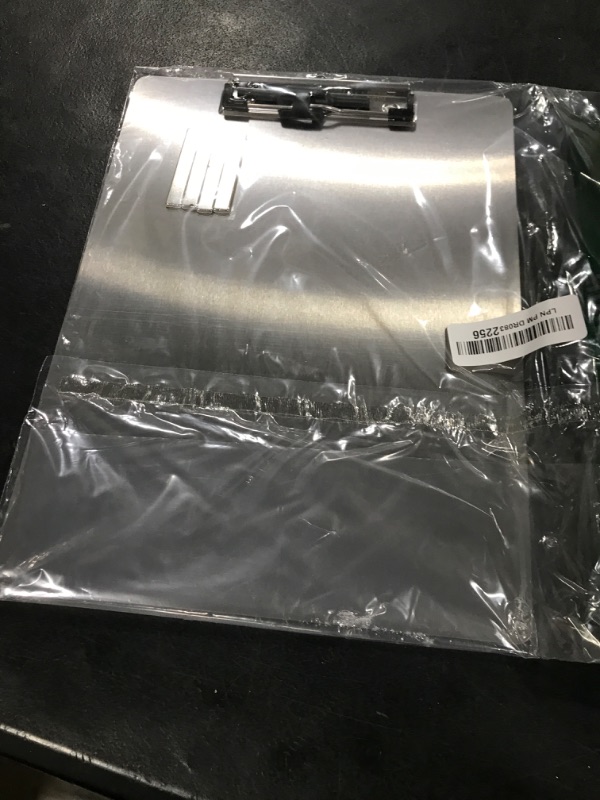 Photo 1 of Banjiang Stainless Steel Magnetic Clipboards,Metal Clipboard with 304 Low Profile Clip,Black Board for Fridge,Cooking Recipe Splints,Message Board (9.2"x12.5" Letter)