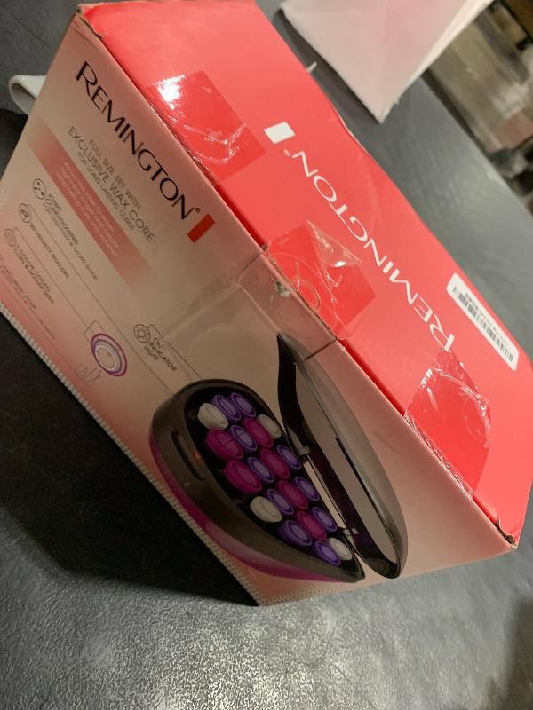Photo 1 of Remington Ionic Conditioning Hair Setter, 20 Velvet Hair Rollers, 6 Large (1¼”), 10 Medium (1"), 4 Small (¾”), Blowout Style Hair Curlers