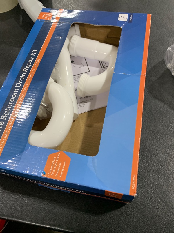 Photo 1 of Plumb Craft Complete Bathroom Sink Drain Repair Kit, White (15 Piece)