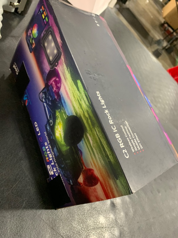 Photo 1 of MICTUNING C2 Curved RGBW LED Rock Lights - 16 Pods Underglow Multicolor Neon Light with Wiring Switch Kit, Bluetooth Controller with APP Control