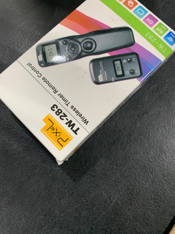 Photo 1 of Wireless Shutter Release Comaptible for Canon, Pixel TW-283 E3/N3 Wireless Remote Control Timer Shutter Release Cable Compatible for Canon EOS 1300D 1100D 760D 750D 5D IV III 1D 6D II 7D