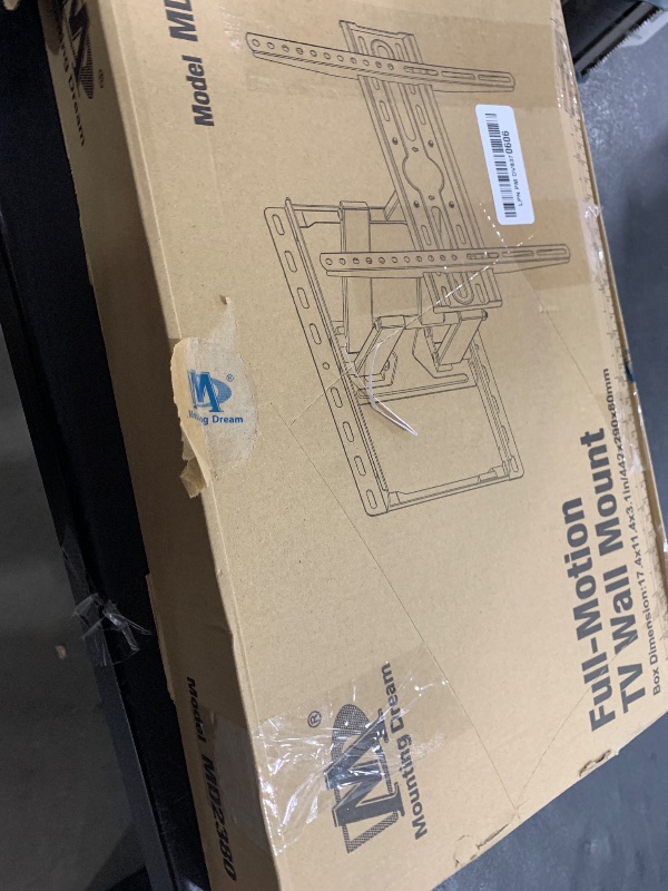 Photo 1 of Mounting Dream TV Wall Mount for 32-65 Inch Television,Mount with Swivel and Tilt, Full Motion Bracket with Articulating Dual Arms, Fits 16inch Studs, Max VESA 400X400 mm, 99lbs, MD2380