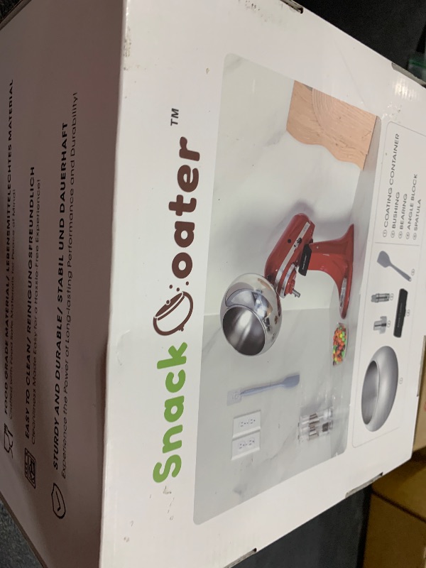 Photo 1 of Aieve Snack Coater Compatible with KitchenAid Tilt-Head Stand Mixer for Making Chocolate Covered Almonds, Pistachio, Peanut, Freeze Dried Strawberry, Raisin, Macadamia Nuts and Blueberry