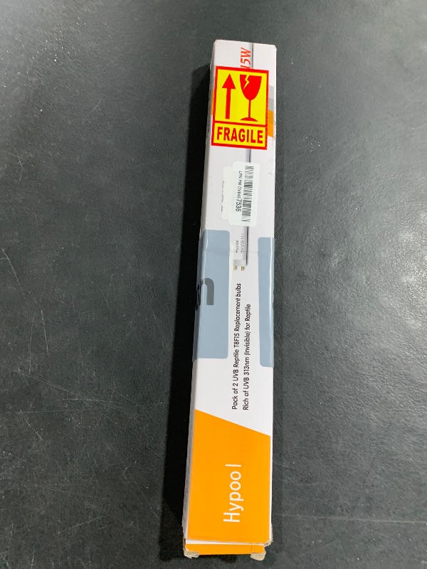 Photo 1 of Hypool 2-Pack UVB Reptile Light 10.0 Bulb 15W 18inch T8 Fluorescent Desert Lamp UVA for Bearded Dragon Tortoise Reptile & Amphibian (15W 18inch 10.0 Bulb G13)