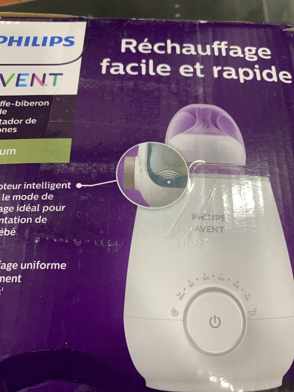Photo 1 of Philips Avent Premium Fast Bottle Warmer, with Smart Temperature Control, Water Bath Technology, Automatic Shut-Off, Model SCF358