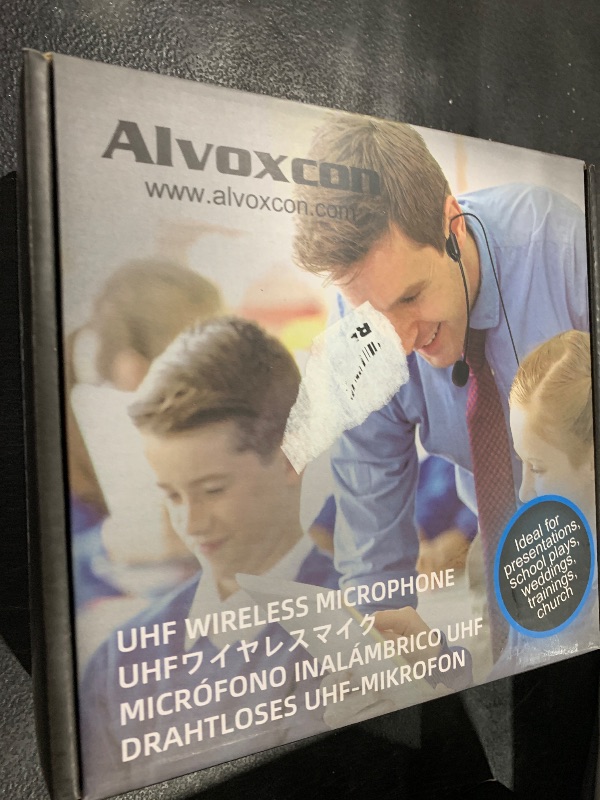 Photo 1 of Alvoxcon UHF Dual Channel Wireless Lavalier Microphone System with Volume Control for iPhone, DSLR, PA Speaker, YouTube, Podcast, Video Recording, Conference, Vlogging, Church, Interview, Teaching