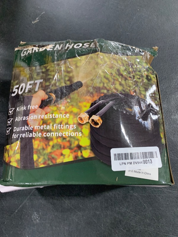 Photo 1 of Toolasin Garden Hose 50ft, Non-Expanding, Lightweight, Leak-Proof Metal interface, No-Knots, Portable, Wear-Resistant, Sturdy, Flexible, 3/4GHT, Water Hose for Yard, Garden