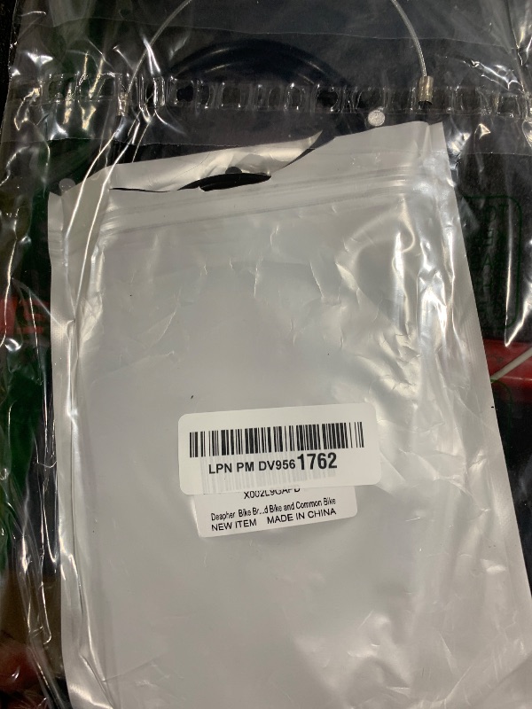 Photo 1 of Deapher Premium Bike Brake Cable Kit - 1 Pair Front/Rear Brake Cables with Housing for Mountain MTB Bike and Common Bicycles - High-Performance Brake Wire & Line (Black)