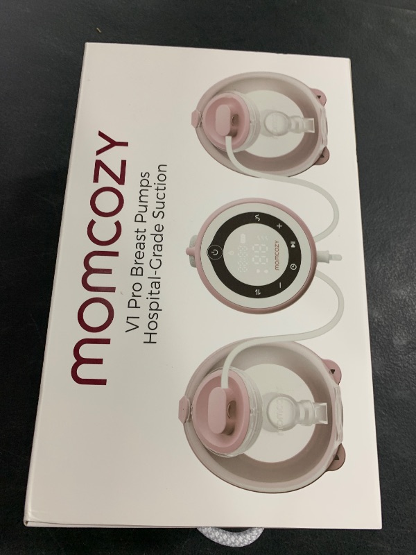 Photo 1 of Momcozy Breast Pump V1 Pro Hospital-Grade, Hands-Free & Portable Wearable Pump, Upgraded Electric Pump with 3 Fine-Tuned Rhythms|15 Levels, Come with Leak-Proof DoubleFit Flange, Cozy Red.
