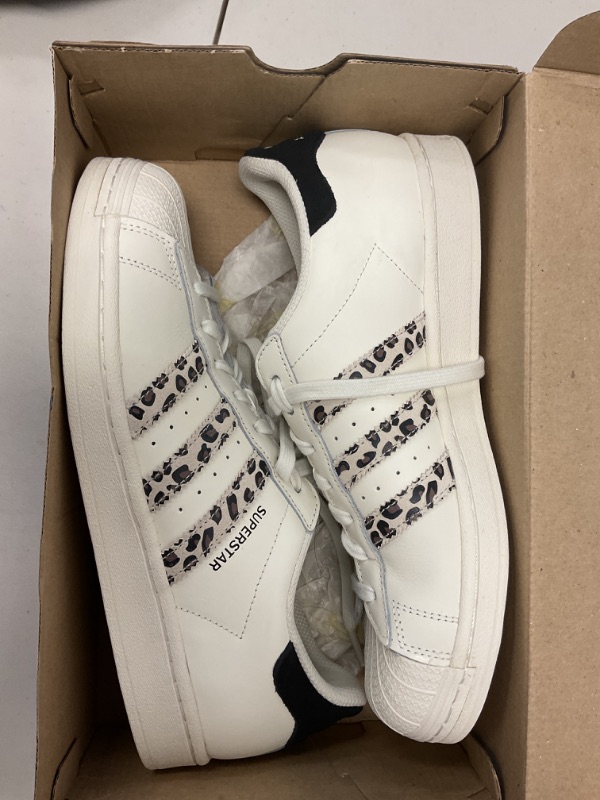 Photo 1 of adidas Women's Superstar Sneaker, Off White/Black/Off White, 10 Narrow