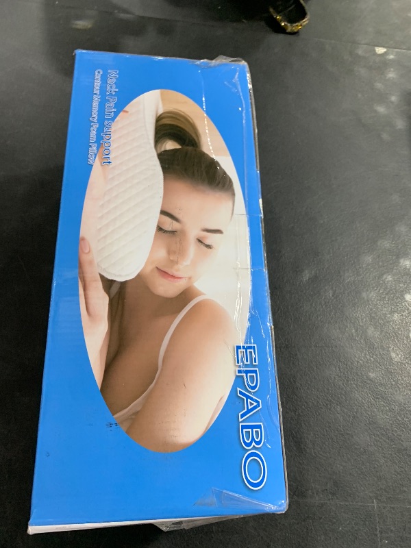 Photo 1 of EPABO Contour Memory Foam Pillow Orthopedic Sleeping Pillows, Ergonomic Cervical Pillow for Neck Pain - for Side Sleepers, Back and Stomach Sleepers, Free Pillowcase Included (Firm & Queen)