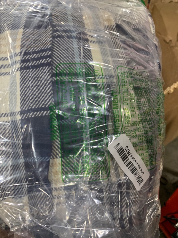 Photo 1 of G.H. Bass & Co. Plaid Curtains - Lakeview - 2 Panels 50 x 84 Inches - Light Filtering Window Curtains for Living Room Bedroom - Rod Pocket/Back Tab Panel Pair, 95", Navy Blue 95
