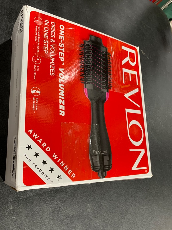 Photo 1 of REVLON One-Step Volumizer Hair Dryer and Styler, for Less Frizz, More Shine, and Reduced Heat Damage for Salon Style Round Brush for Blowout, Black (Amazon Exclusive)