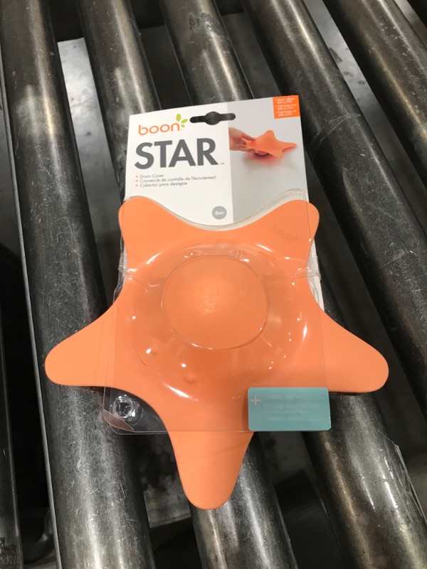 Photo 1 of Boon Star Toddler Bathtub and Sink Drain Cover - Starfish Shaped - Easy to Clean Bath Stopper - Baby Bath Essentials