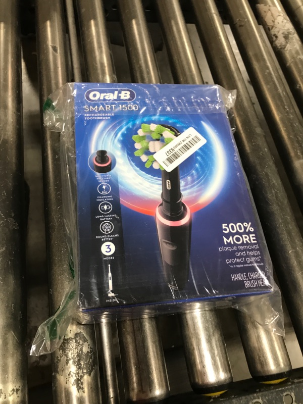 Photo 1 of Oral-B Smart 1500 Electric Power Rechargeable Battery Toothbrush, Black