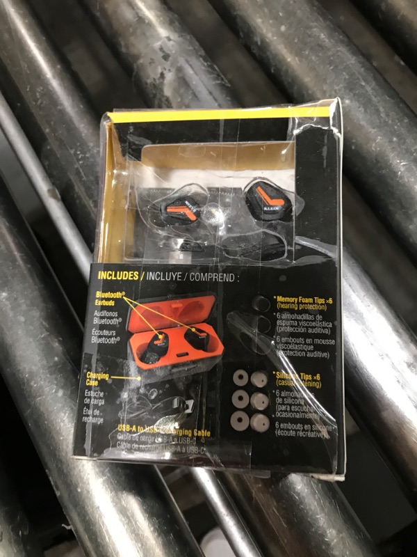 Photo 1 of Klein Tools AESEB1 Bluetooth Jobsite Earbuds, Wireless Hearing Protection Earplugs with 28dB Noise Reduction Rating, 15-Hour Playtime