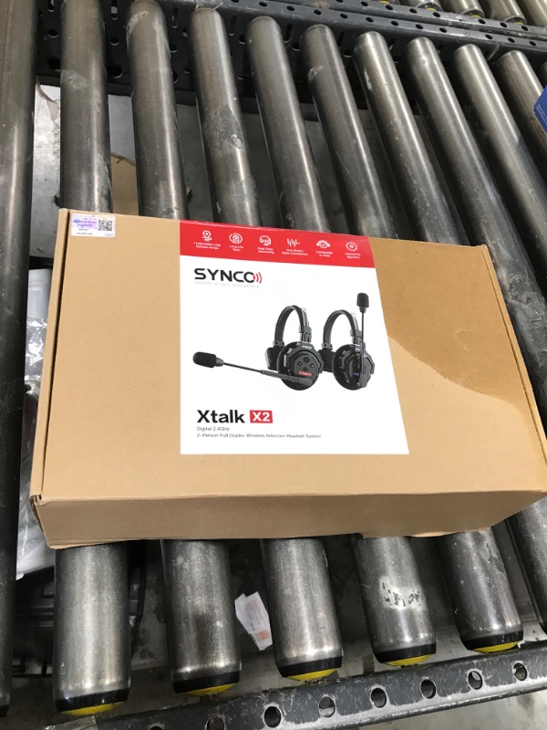 Photo 1 of SYNCO XTALK X2 Wireless Intercom Headset System, 2.4GHz Communication Headset for 2-Person with 24H Workingtime 350M/1148FT, Xtalk-Communication-Headsets-Intercom