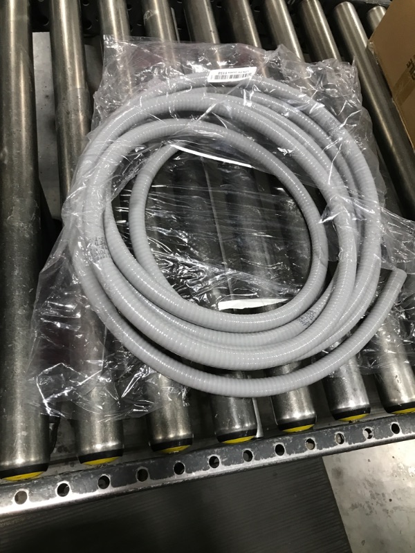 Photo 1 of Elecoman 1/2inch 25ft Liquid-Tight Conduit and Connector Kit,Flexible Non-Metallic Liquid Tight Electrical Conduit Kit with 5 Straight and 3 90-Degree Conduit Connector Fittings,1/2 in. Dia