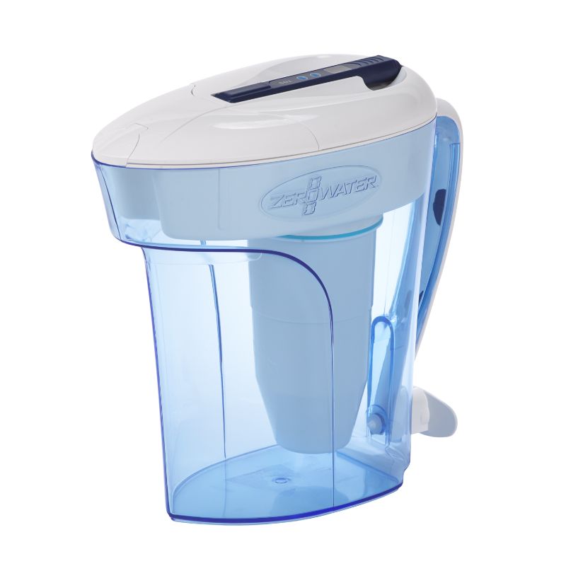 Photo 1 of ZeroWater 12 Cup Ready Pour Water Filter Pitcher, One Size, Blue
