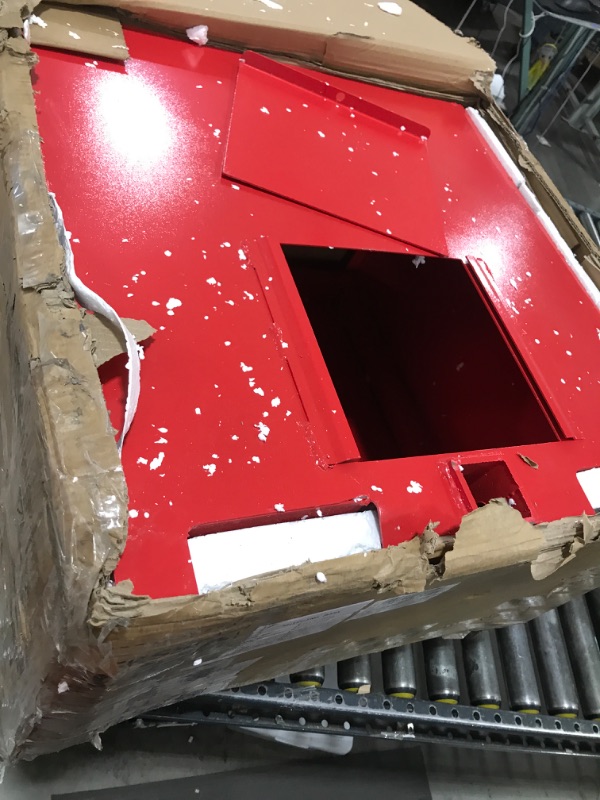 Photo 1 of YITAMOTOR 3 Point Ballast Box, 800 lbs Capacity Ballast Box with 2'' Hitch Receiver for 3 Point Category 1 Tractors, Loaders and Skid Steers, Red
