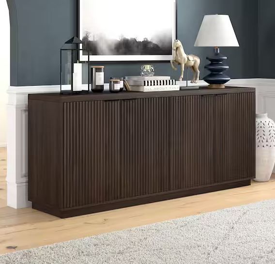 Photo 1 of Mansfield Alder Brown MDF 68 in. Buffet Table
