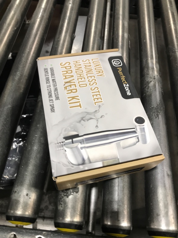 Photo 1 of Purrfectzone Bidet Sprayer for Toilet, Handheld Sprayer Kit, Cloth Diaper Sprayer Set - Easy to Install - Stainless Steel