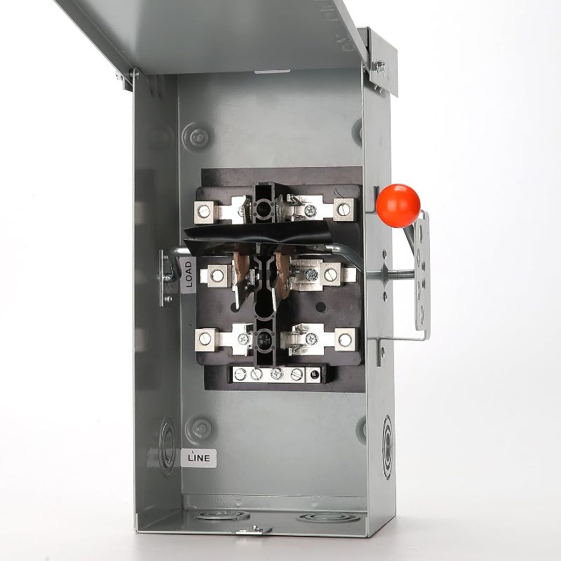 Photo 1 of 100A Generator Transfer Switch,24000W General-Duty Double-Throw Safety Switch,120/240-Volt Transfer Switch,Stronger Stability Manual Transfer Switch,Meeting NEMA 3R Standards for Outdoor and Indoor