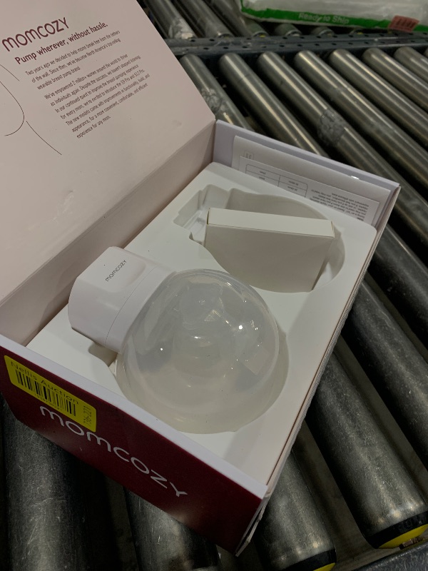 Photo 1 of Momcozy Hands-Free Breast Pump S12 Pro, Wearable & Portable Pump with Soft DoubleFit Flange, 3 Modes | 9 Levels Double Electric Pump, Smart Display, 24mm, 2 Pack, Cozy White