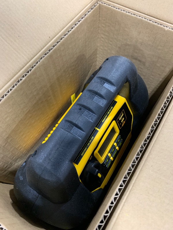 Photo 1 of DEWALT DXAEJ14-Type2 Digital Portable Power Station Jump Starter - 1600 Peak Amps with 120 PSI Compressor, AC Charging Cube, 15W USB-A and 25W USB-C Power for Electronic Devices