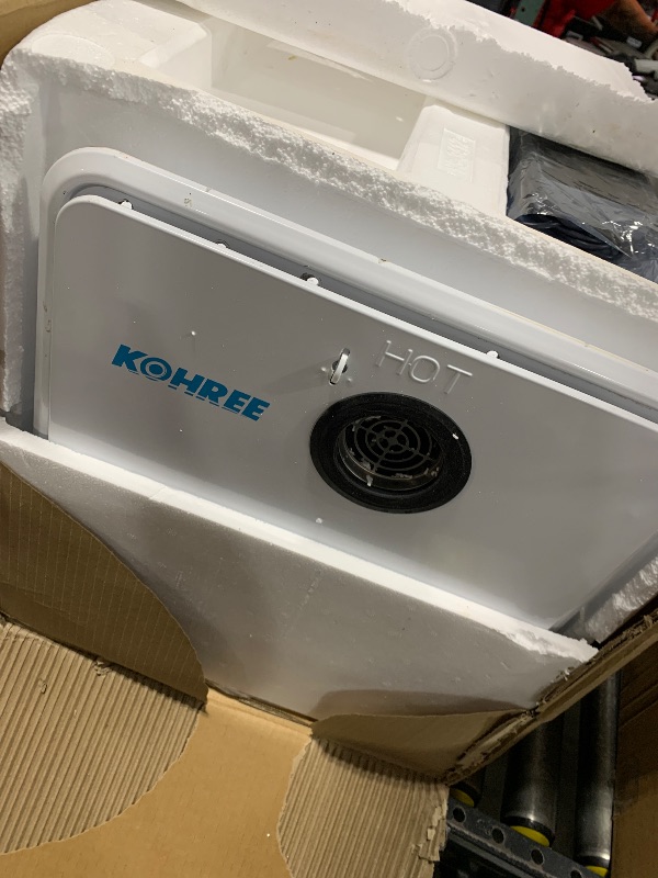 Photo 1 of Kohree RV Tankless Water Heater, Upgraded 60,000 BTU RV Water Heater with 15 x 15 inches White Door and Remote Controller, 12V DC, On Demand Instant Hot Water Heater for RV Campers
