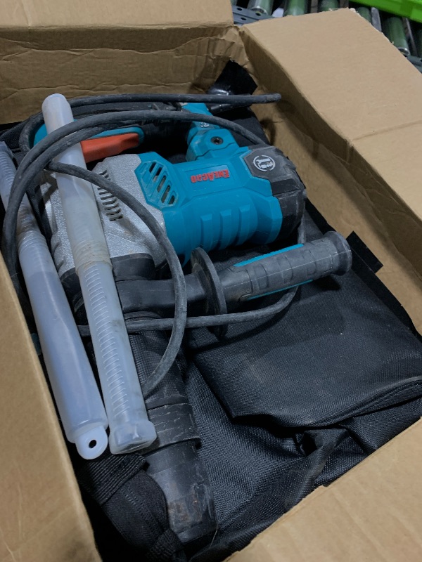 Photo 1 of ENEACRO SDS-Max Demolition Jack Hammer for Concrete, Lightweight 11 Amp Electric Demo Chipping Hammer?Aluminum Alloy Shell, Vibration Control, Includes Grease, Tool Bag and Chisels