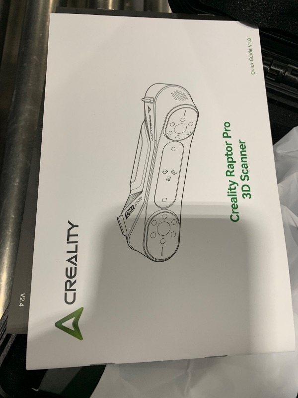 Photo 1 of Creality 3D Scanner CR-Scan Raptor Pro for 3D Printing, 22+7 Blue Laser & NIR Handheld Scanner 0.02mm Accuracy, 60fps High-Speed & 5MM to 4M Objects, 24-Bit Full-Color Scanning for Windows macOS