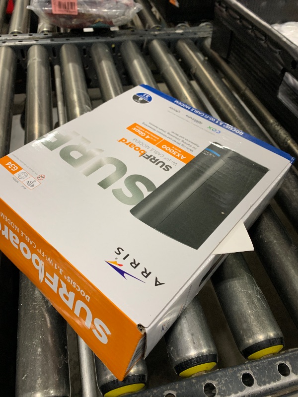 Photo 1 of ARRIS (G34) - Cable Modem Router Combo - Fast DOCSIS 3.1 Gigabit WiFi 6 (AX3000), Approved for Comcast Xfinity, Cox, Spectrum & More, 1 Gbps Max Internet Speeds