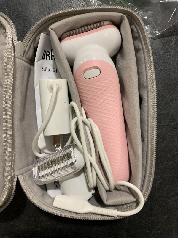 Photo 1 of Braun Epilator Silk-épil 9, Hair Removal Device, Women Shaver & Trimmer, Pivoting Head, Wet and Dry Epilator, Includes Shaver Head and Trimmer Comb, SES9-030