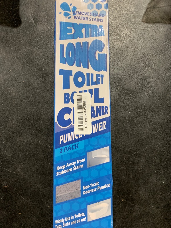 Photo 1 of 2 Pack Pumice Stone for Toilet Cleaning, Extra Long Handle for Removing Bowl Ring, Pool, Bathroom, Toilet Brush