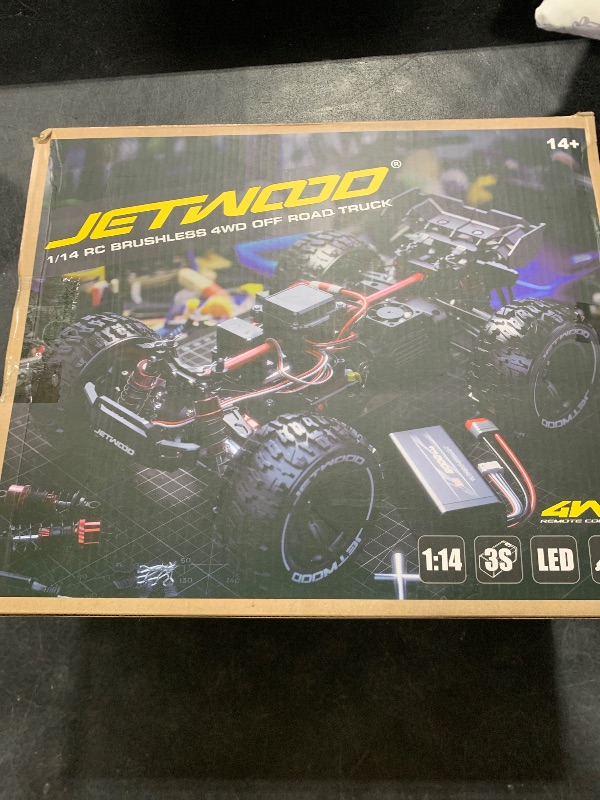 Photo 1 of Jetwood x Hyper go 1/14 All Terrain Super Fast Remote Control Car for Adults, 50mph Electric Brushless Race RC Car for Boys, Offroad RTR Radio Controlled Trucks, Hobby Grade Waterproof 3S High Speed