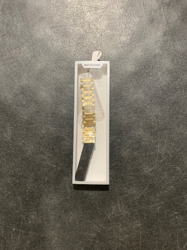 Photo 1 of Niziruoup 18 mm Stainless Steel Watch Band Quick Release Metal Watch Bracelet Smartwatch Replacement Band Strap for Men Women, Stainless Steel, Gold