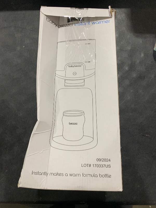 Photo 1 of Baby Brezza Instant Baby Bottle Warmer - Fast Water Warmer Instantly Dispenses 24/7 in 3 Temperatures, Charcoal