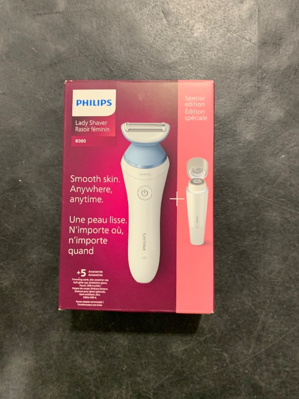 Photo 1 of Philips Beauty Lady Electric Shaver Series 8000 with Electric Facial Hair Remover, Cordless, BRL166/91