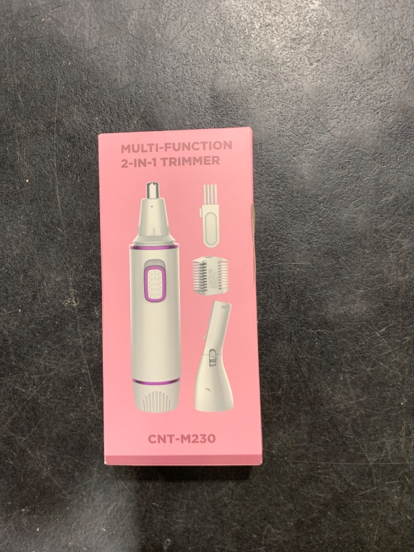 Photo 1 of AREYZIN Nose Hair Trimmer for Women 2 in 1 Painless Eyebrow Trimmer and Nose Trimmer Facial Hair Removal Nasal Hair Clippers Professional, Easy to Clean, Dual-Edge Blade,White