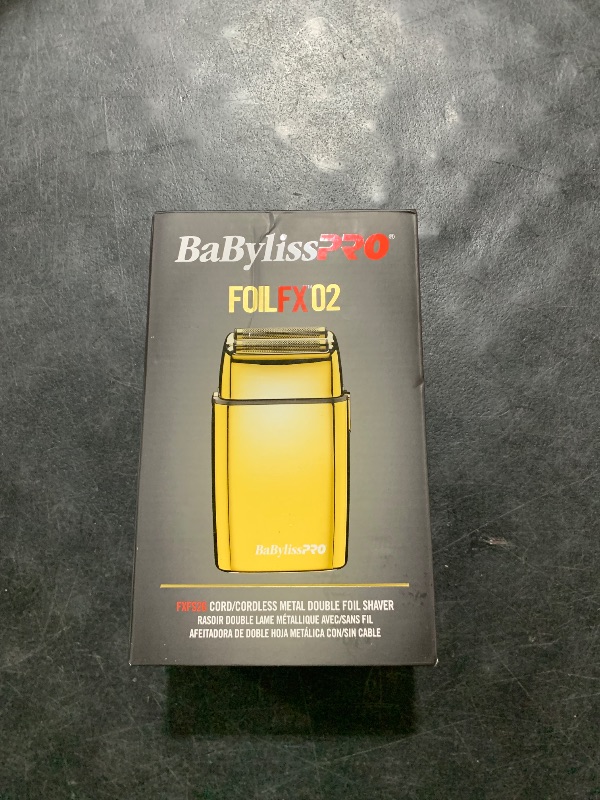 Photo 1 of BaBylissPRO Baberology Double Foil Shaver FXFS2G GOLDFX Professional Electric Shaver