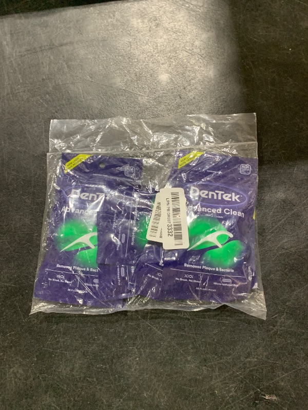 Photo 1 of DenTek Triple Clean Advanced Clean Floss Picks, No Break & No Shred Floss, 150 Count, 6 Pack