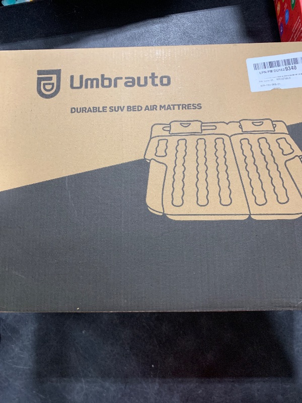 Photo 1 of Umbrauto SUV Air Mattress for Trunk: Upgraded Car Camping Mattress with Flocked Surface and Extra Thick Bottom, Van Sleeping Bed for Back Seat with Pump, Nozzle, Repair Patch, Carry Bag